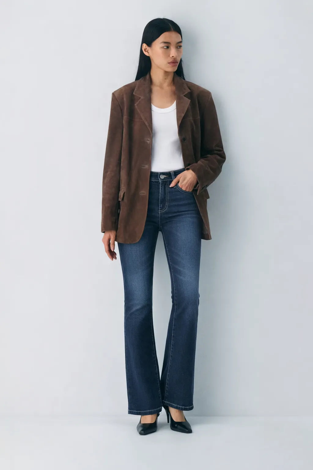 Deep Blue Flare Bootcut Jeans